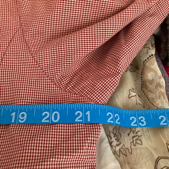 Eddie Bauer Jacket Womens Sz L Red‎ White Gingham Full Zip Cotton Lightweight - Picture 8 of 9
